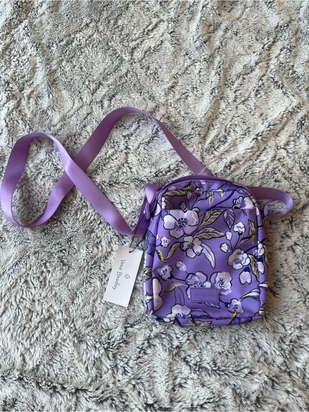 Vera Bradley Lavender Floral Crossbody Bag